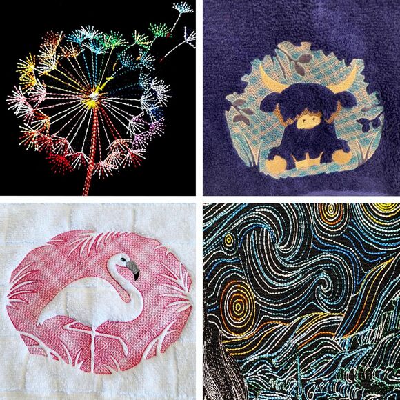 New Brothread 12 Variegated Colors Embroidery Thread Kit 500M for Brother Janome - Picture 6 of 7